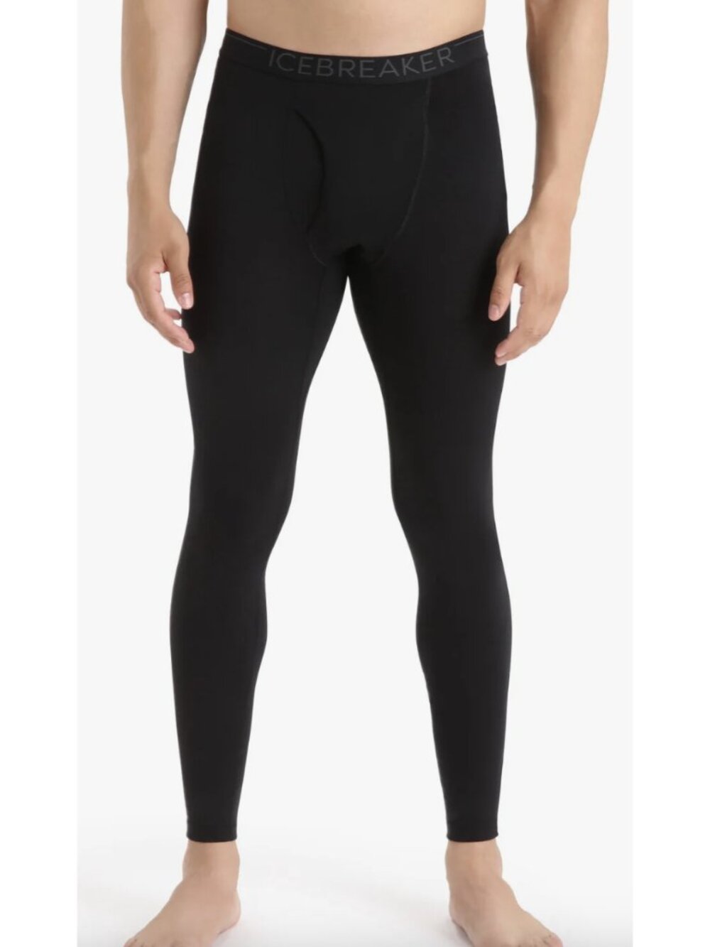 Icebreaker Merino 200 Oasis Thermal Leggings Black Men's Small Outdoor Baselayer